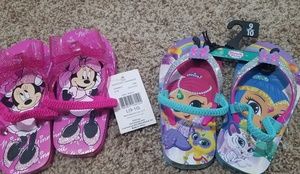 Little girls sandals Shimmer and Shine and Minnie